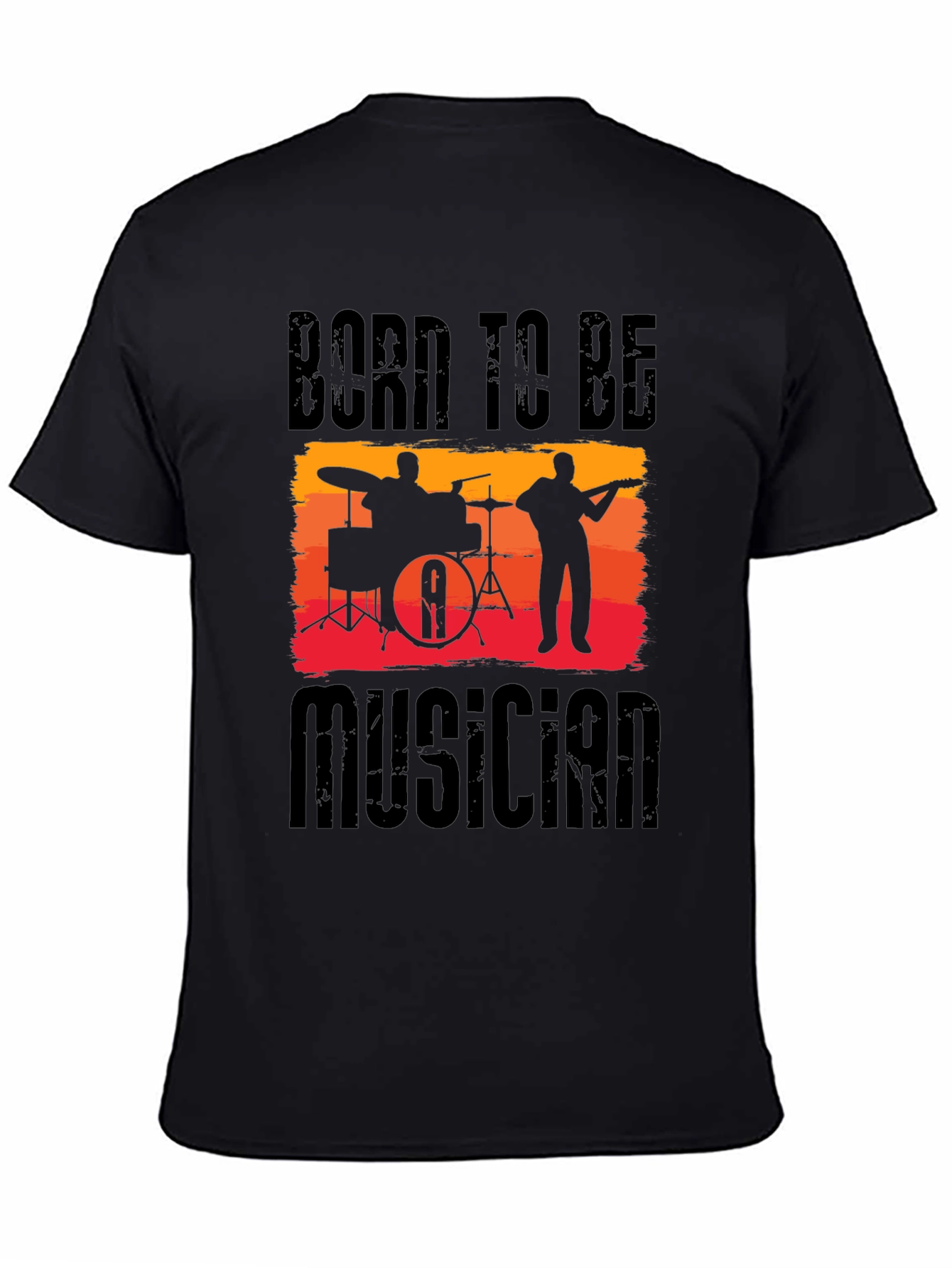 Born to be Musician Black T-Shirt