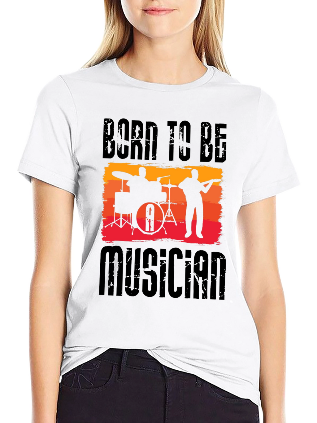 Born to be Musician Black T-Shirt