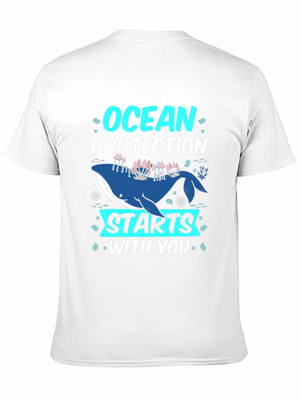 Ocean Protection Starts With You Whale Graphic Tee