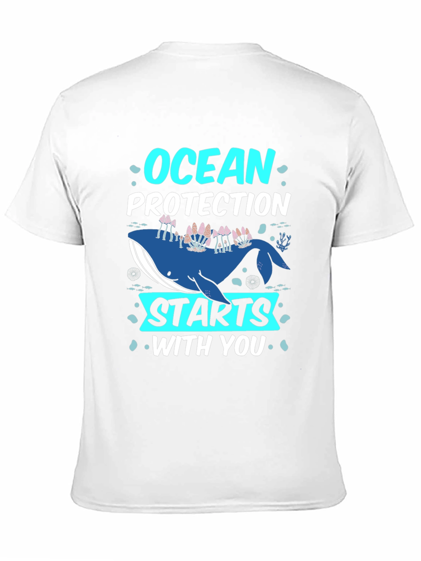 Ocean Protection Starts With You Whale Graphic Tee