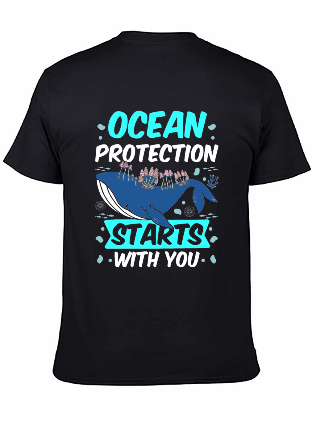 Ocean Protection Starts With You Whale Graphic Tee