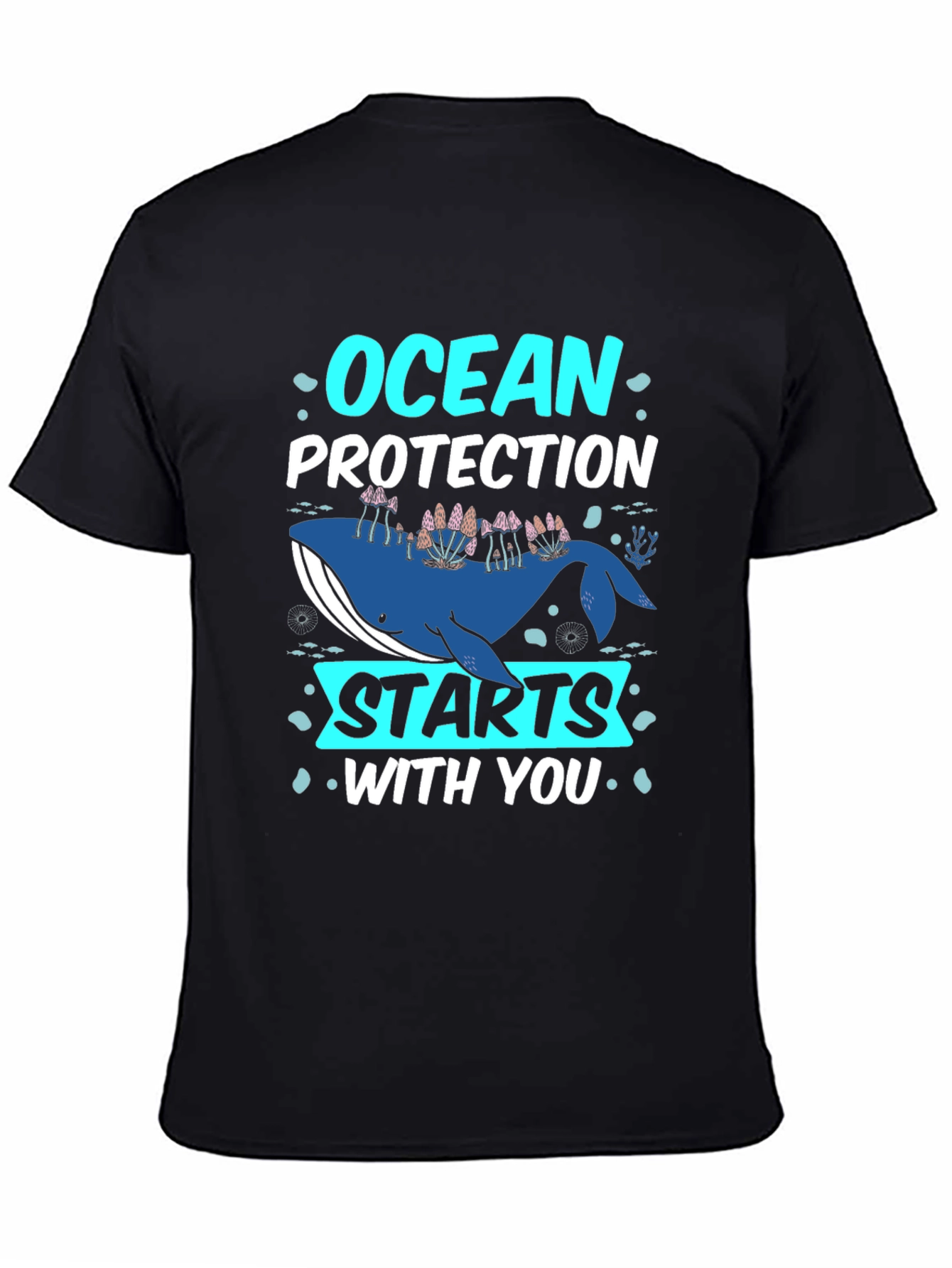 Ocean Protection Starts With You Whale Graphic Tee