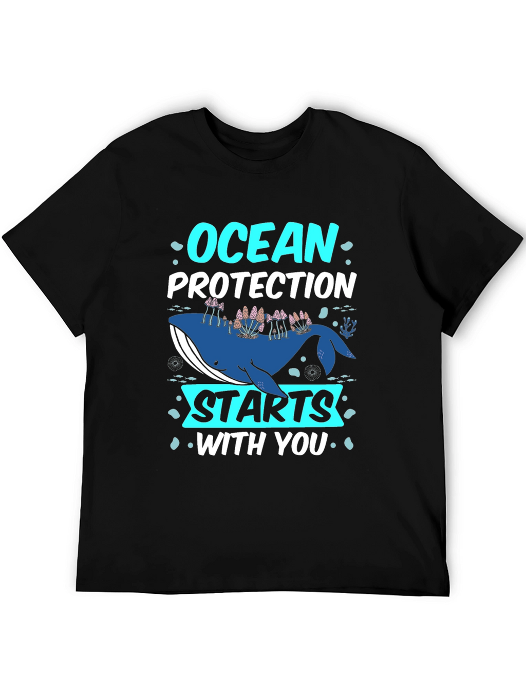 Ocean Protection Starts With You Whale Graphic Tee