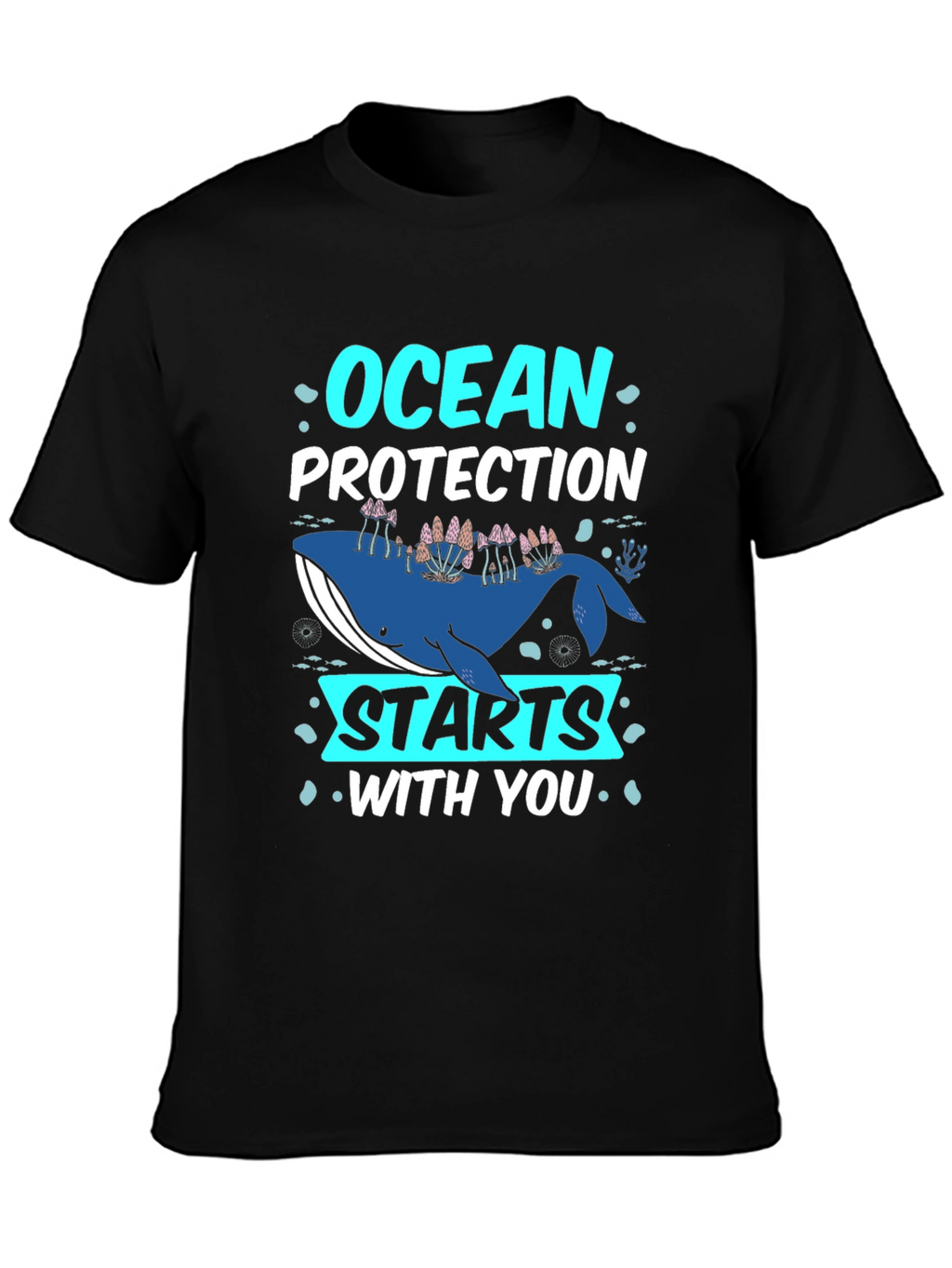 Ocean Protection Starts With You Whale Graphic Tee