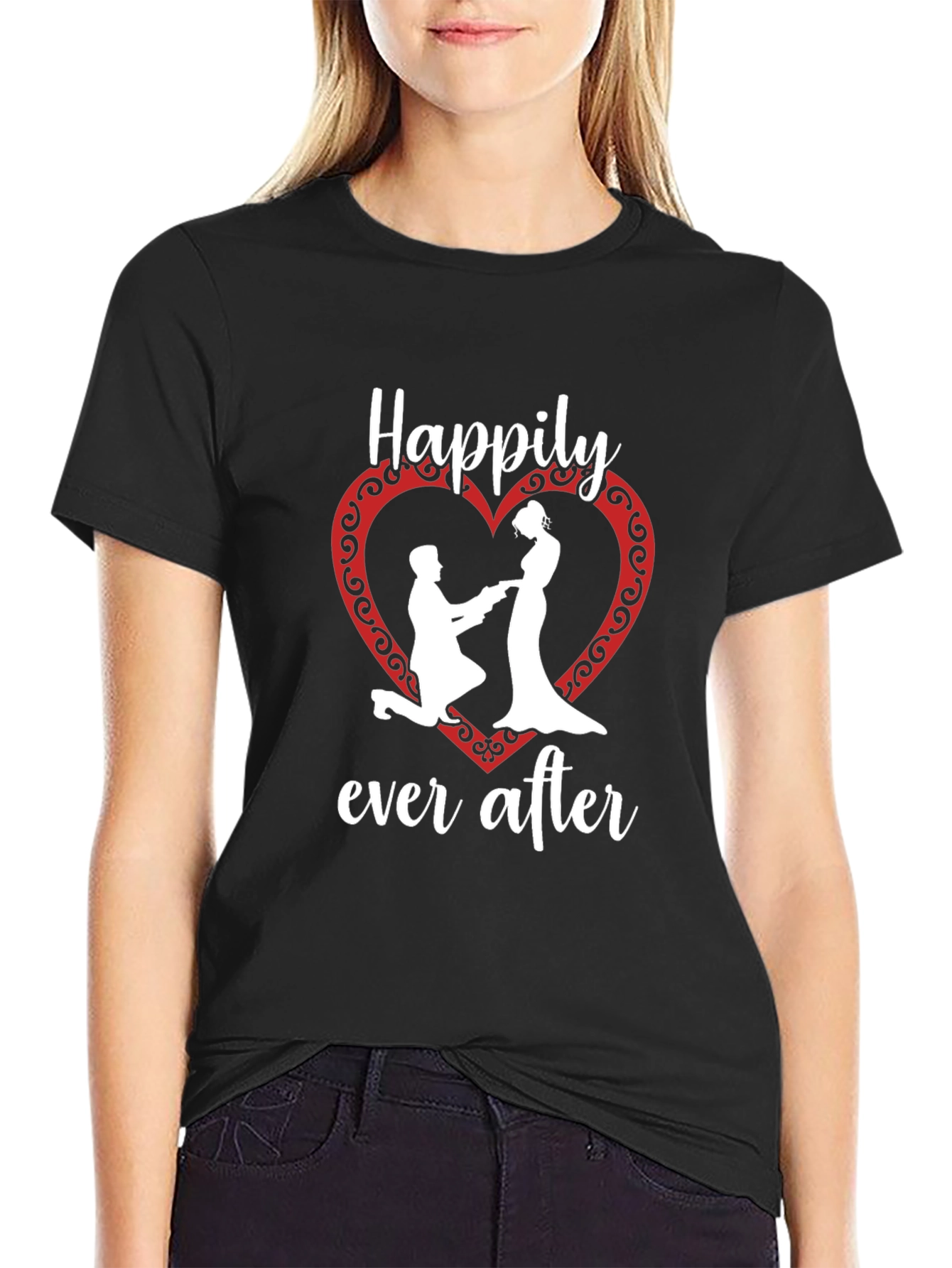 Happily Ever After Graphic Tee - Black