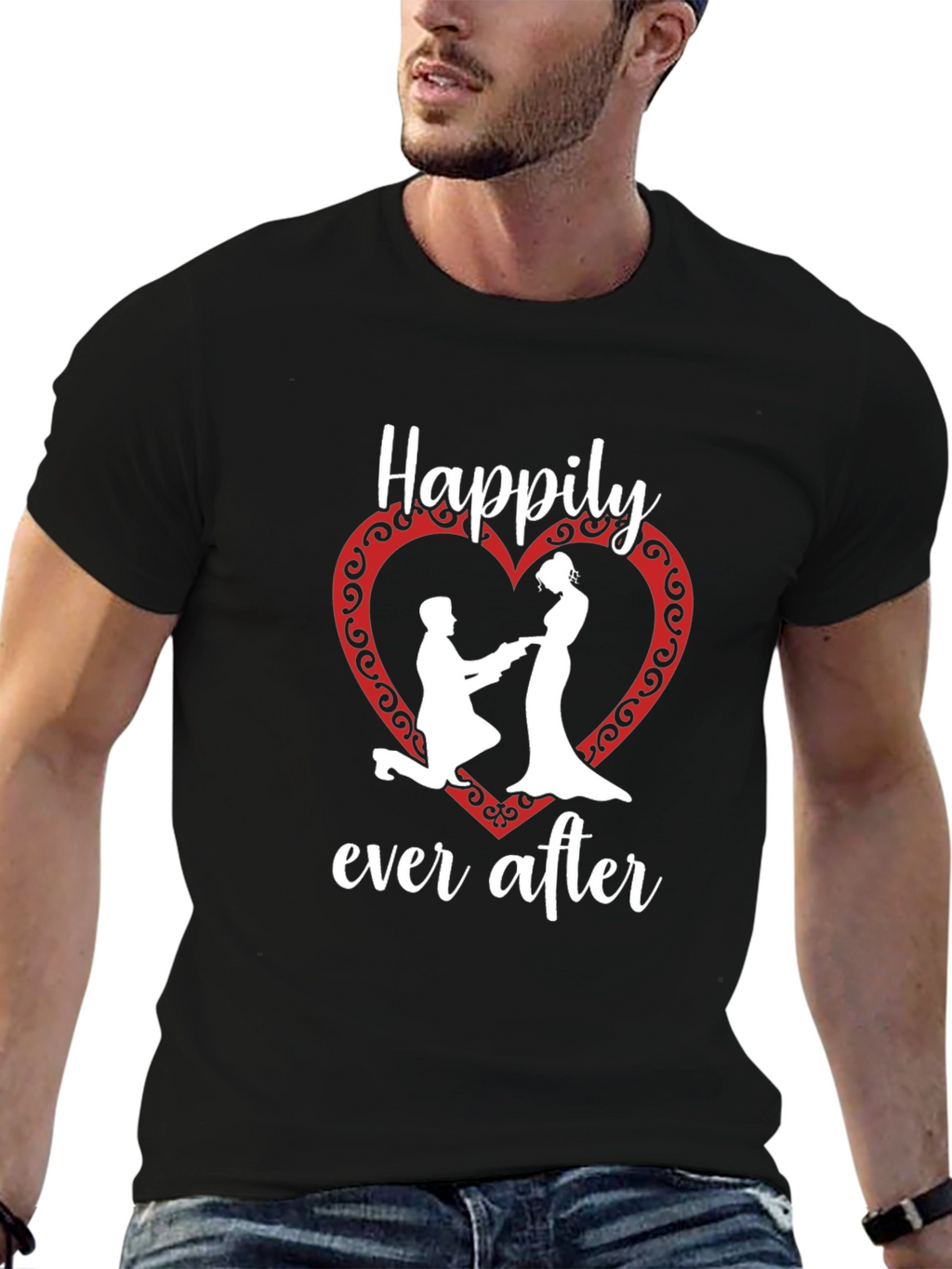 Happily Ever After Graphic Tee - Black