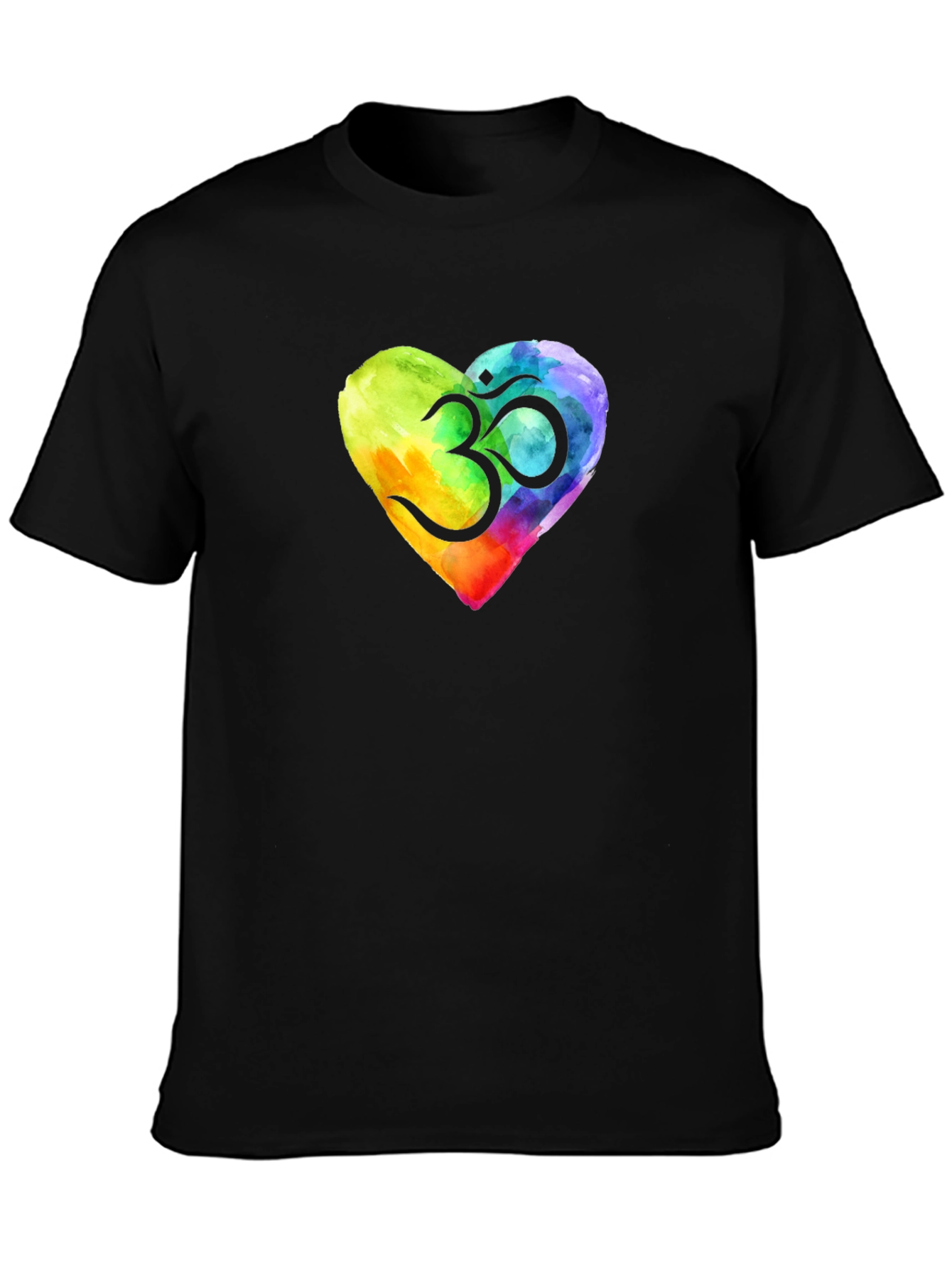 Om Heart Watercolor T-Shirt