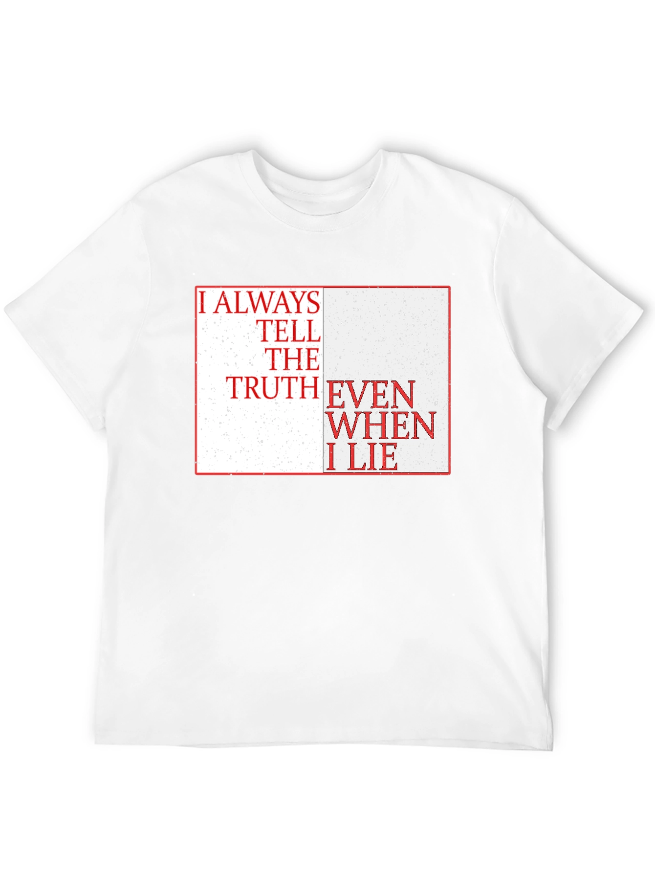 Truth & Lies Graphic Tee - Black Cotton Blend
