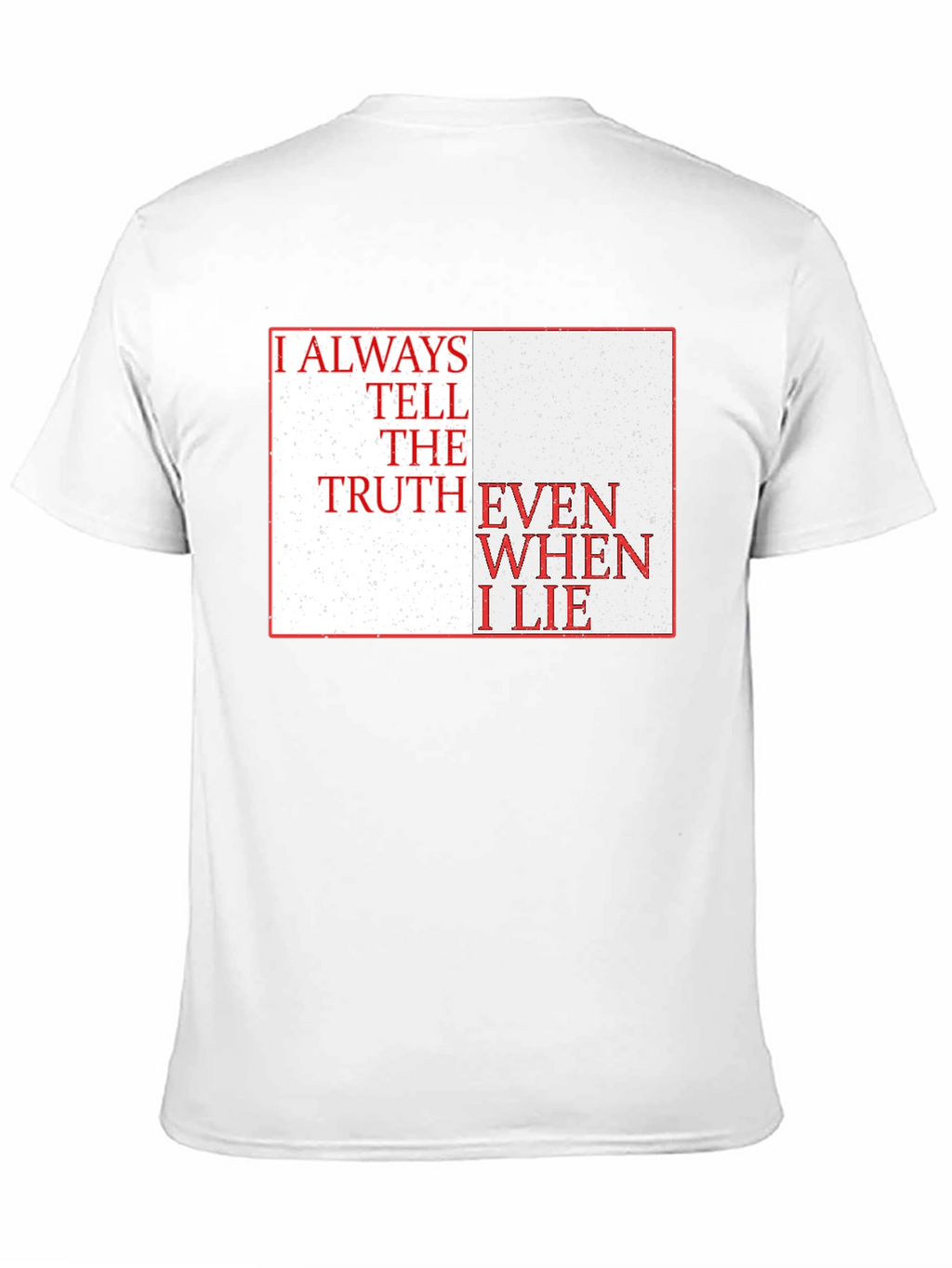 Truth & Lies Graphic Tee - Black Cotton Blend