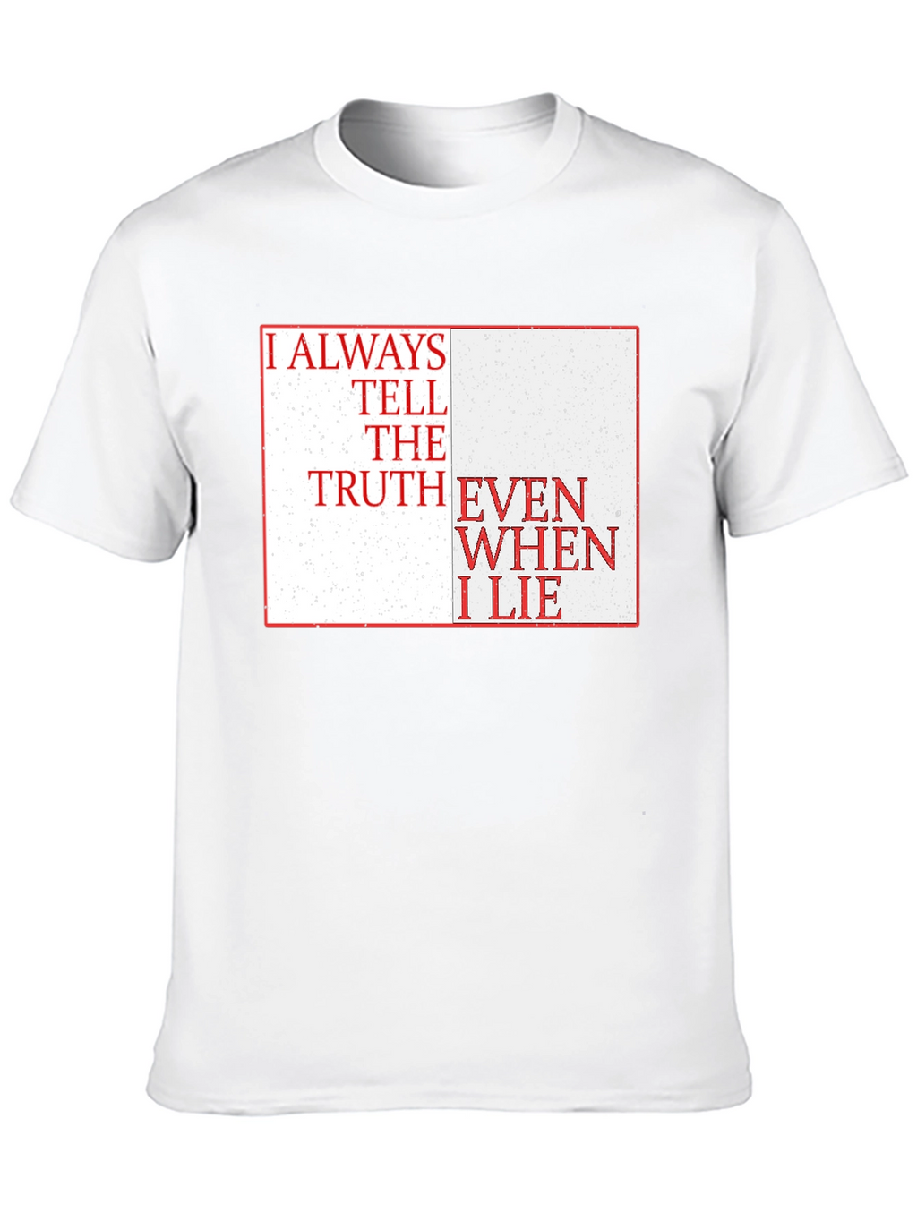 Truth & Lies Graphic Tee - Black Cotton Blend