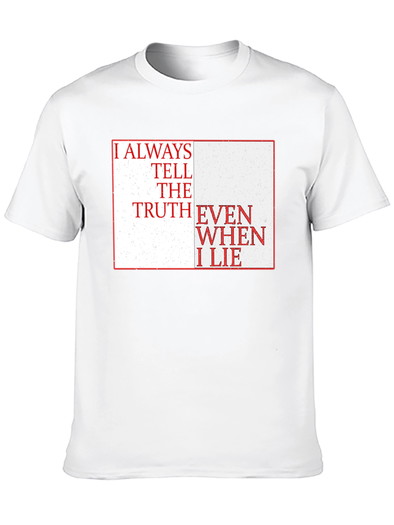 Truth & Lies Graphic Tee - Black Cotton Blend