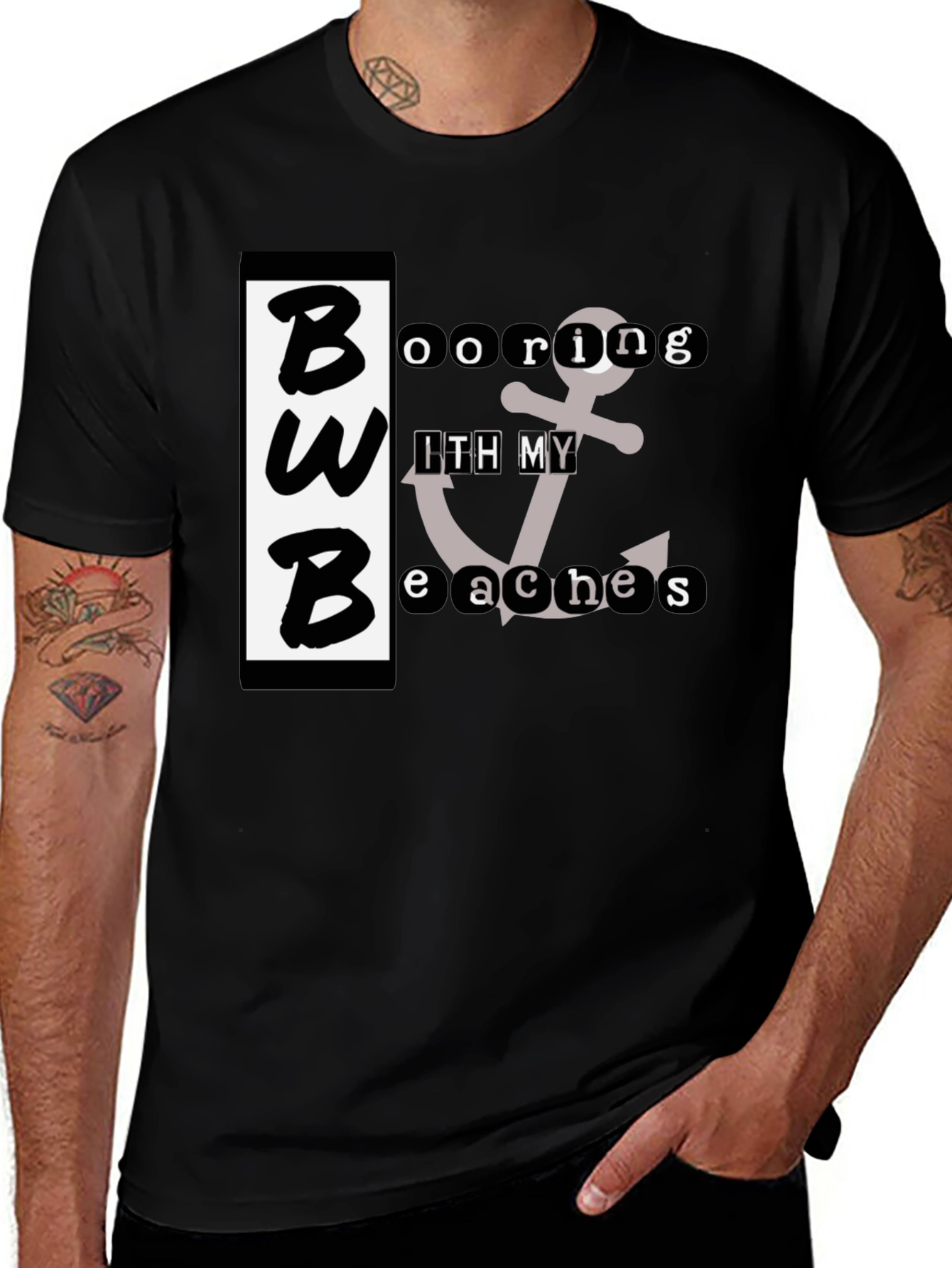 BWB Booring With My Beaches Graphic T-Shirt
