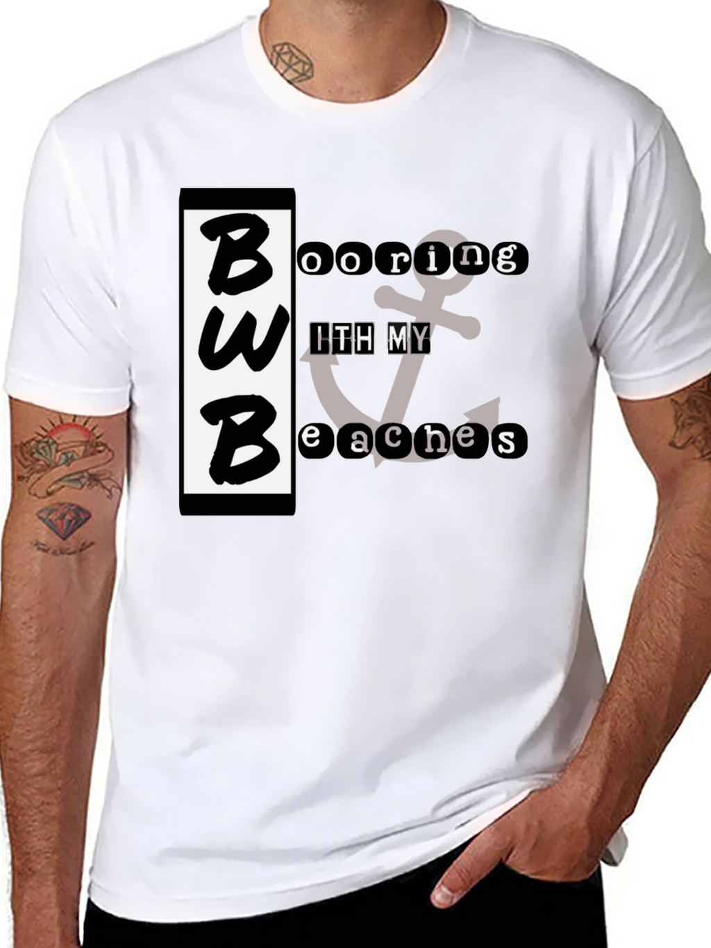 BWB Booring With My Beaches Graphic T-Shirt