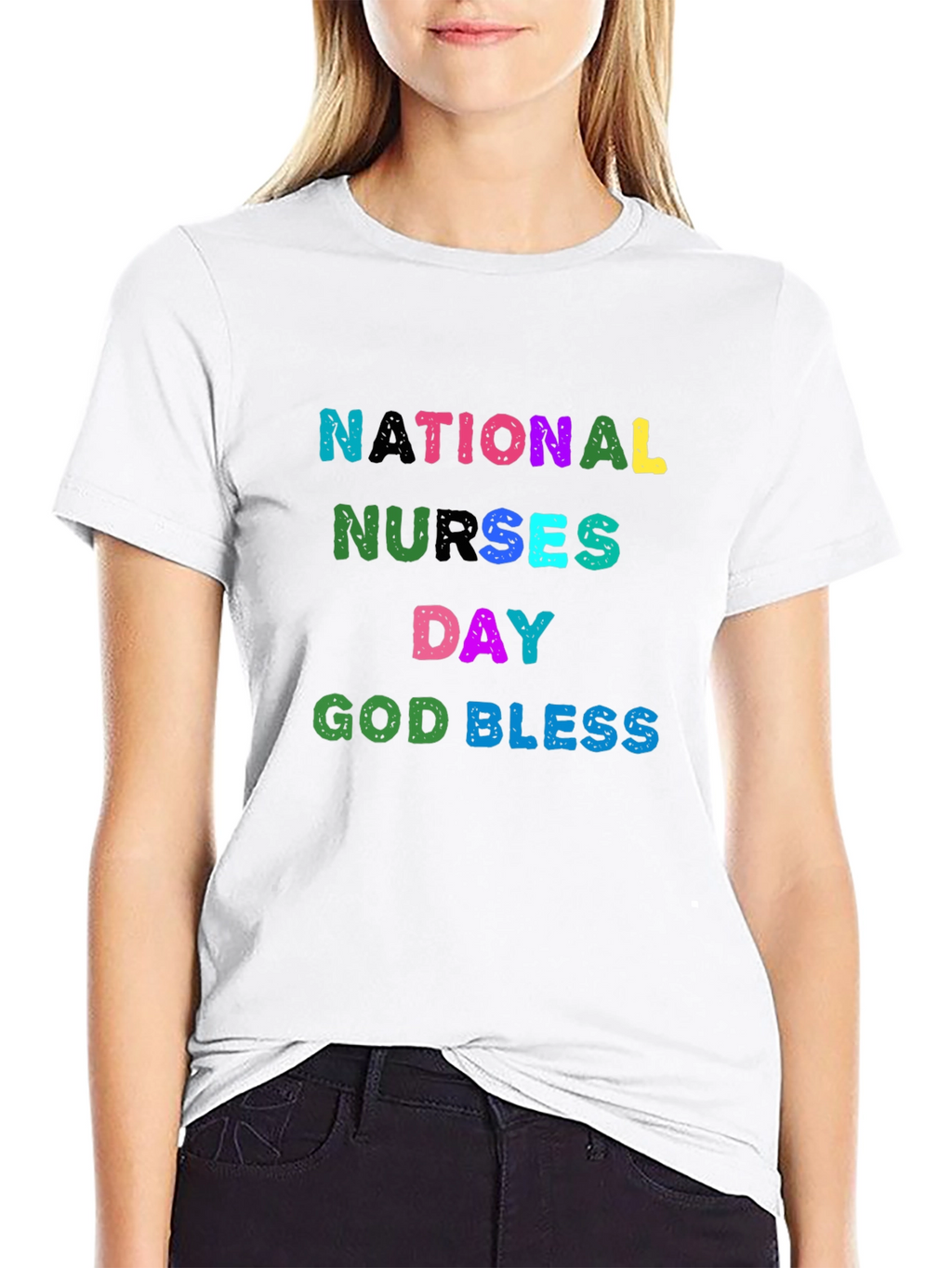 National Nurses Day T-Shirt - God Bless
