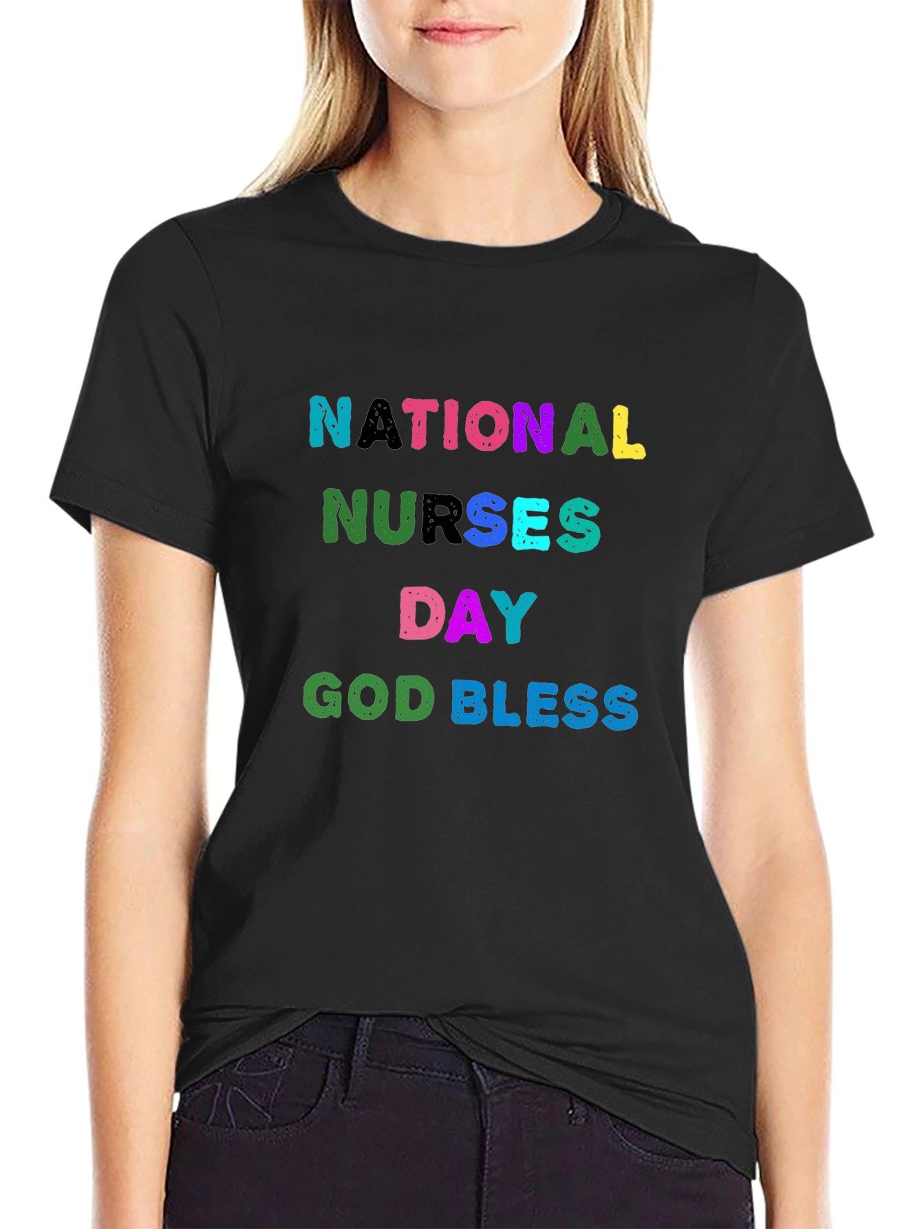National Nurses Day T-Shirt - God Bless