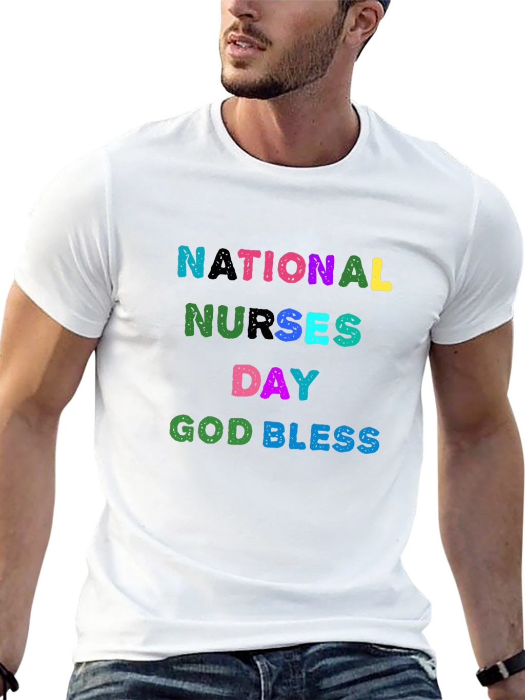 National Nurses Day T-Shirt - God Bless