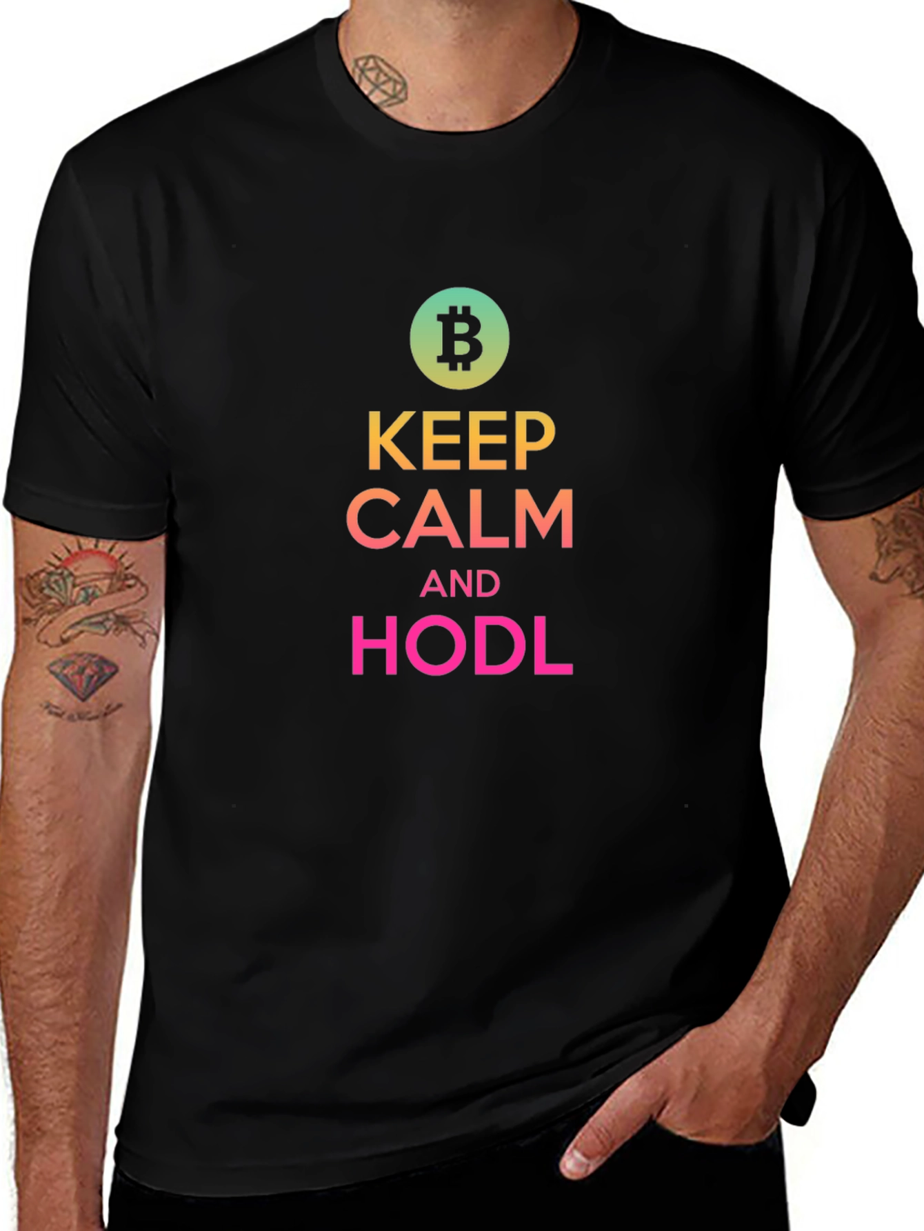 Keep Calm and HODL Bitcoin T-Shirt