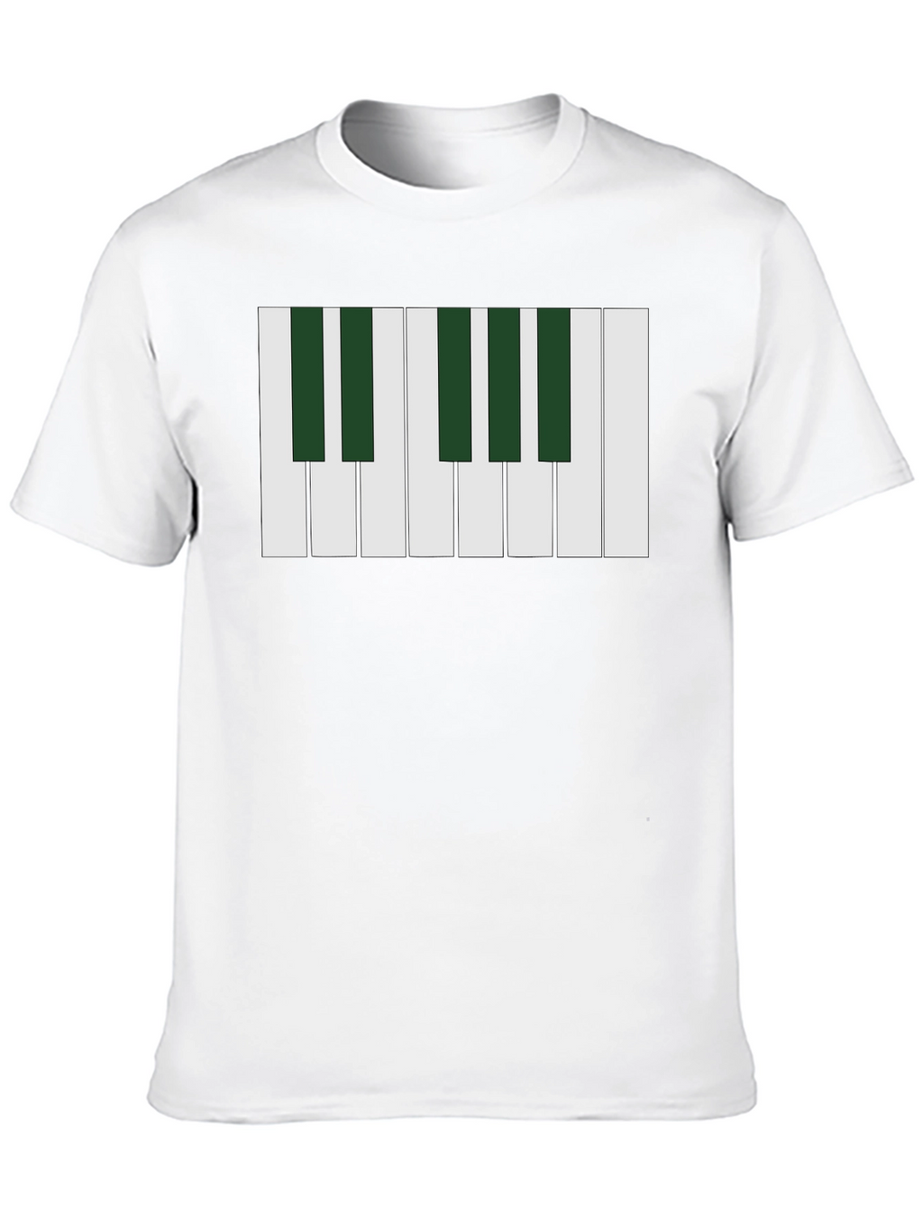 Piano Keys Graphic T-Shirt - Musical Design Tee