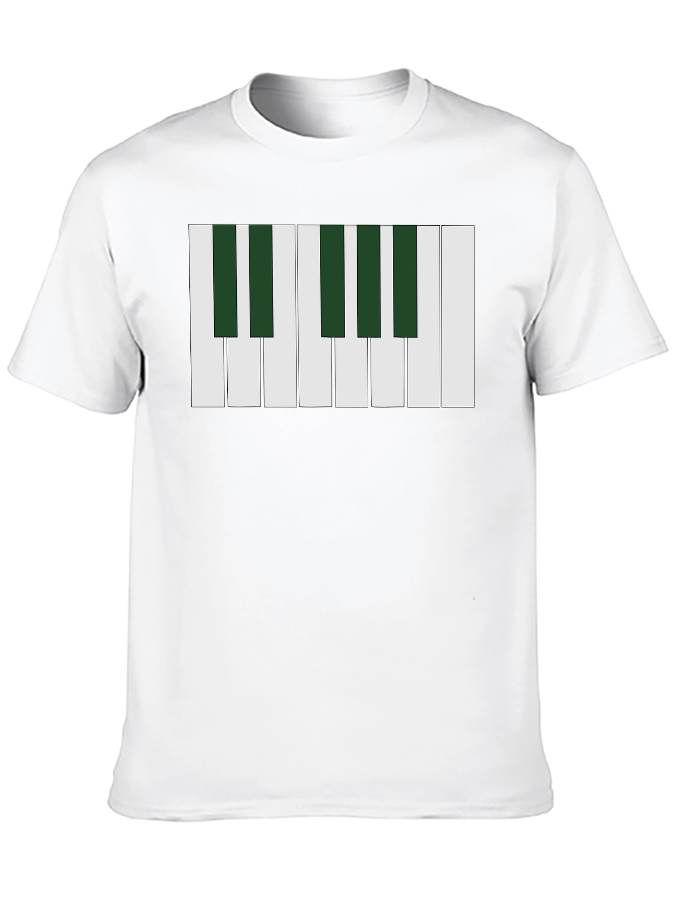 Piano Keys Graphic T-Shirt - Musical Design Tee
