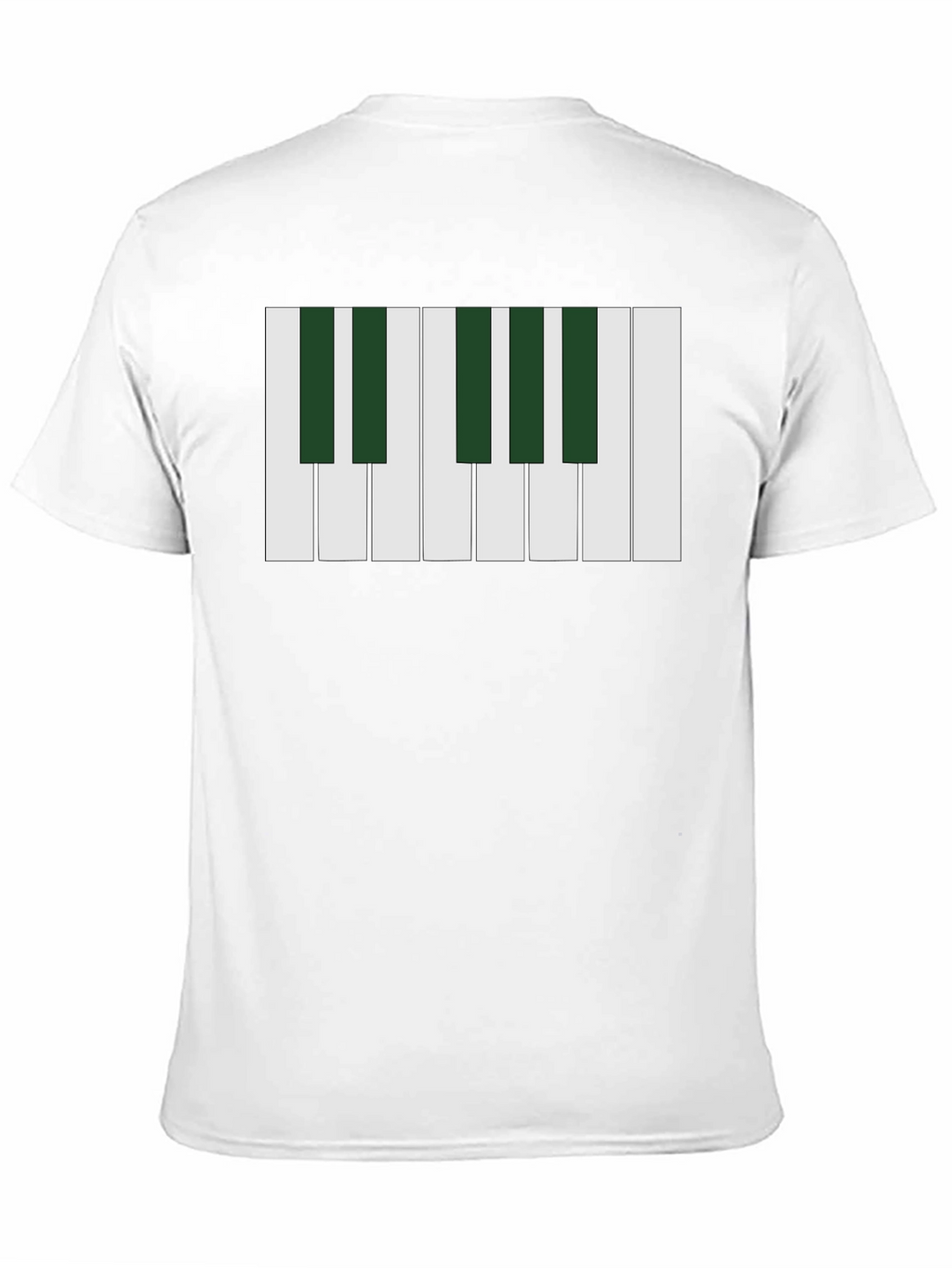 Piano Keys Graphic T-Shirt - Musical Design Tee