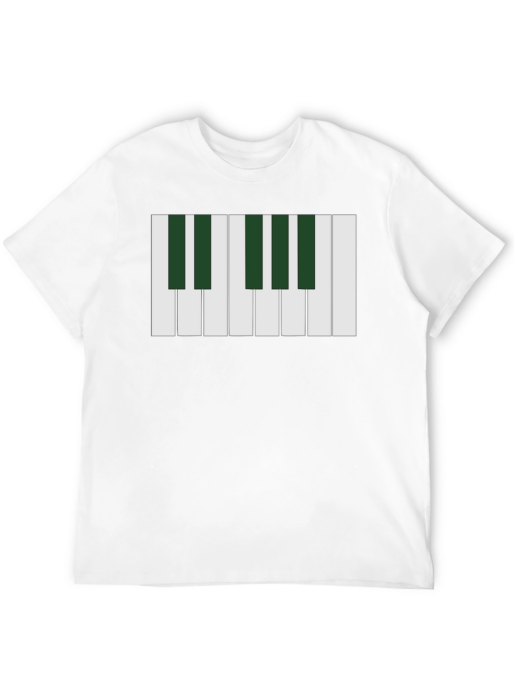 Piano Keys Graphic T-Shirt - Musical Design Tee