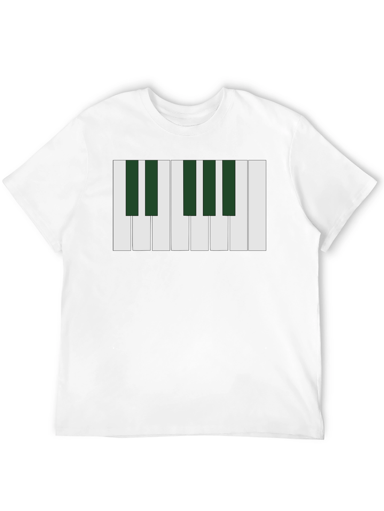 Piano Keys Graphic T-Shirt - Musical Design Tee