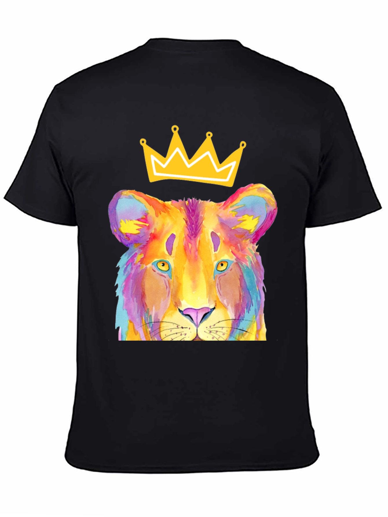 Lion King T-Shirt - Colorful Crown Design