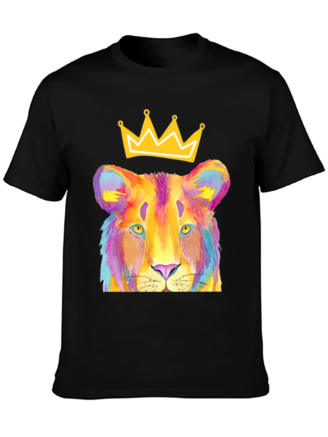 Lion King T-Shirt - Colorful Crown Design