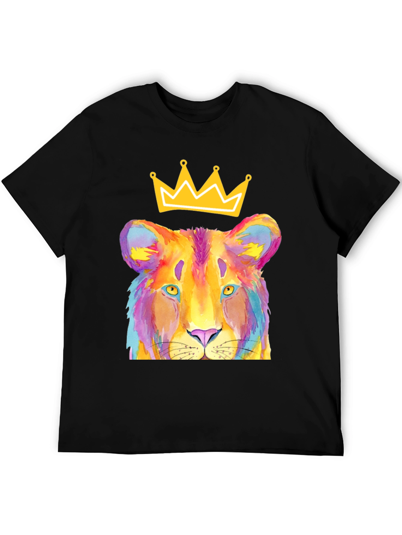 Lion King T-Shirt - Colorful Crown Design