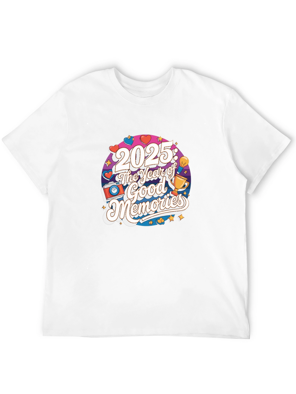 2025: The Year of Good Memories Black T-Shirt
