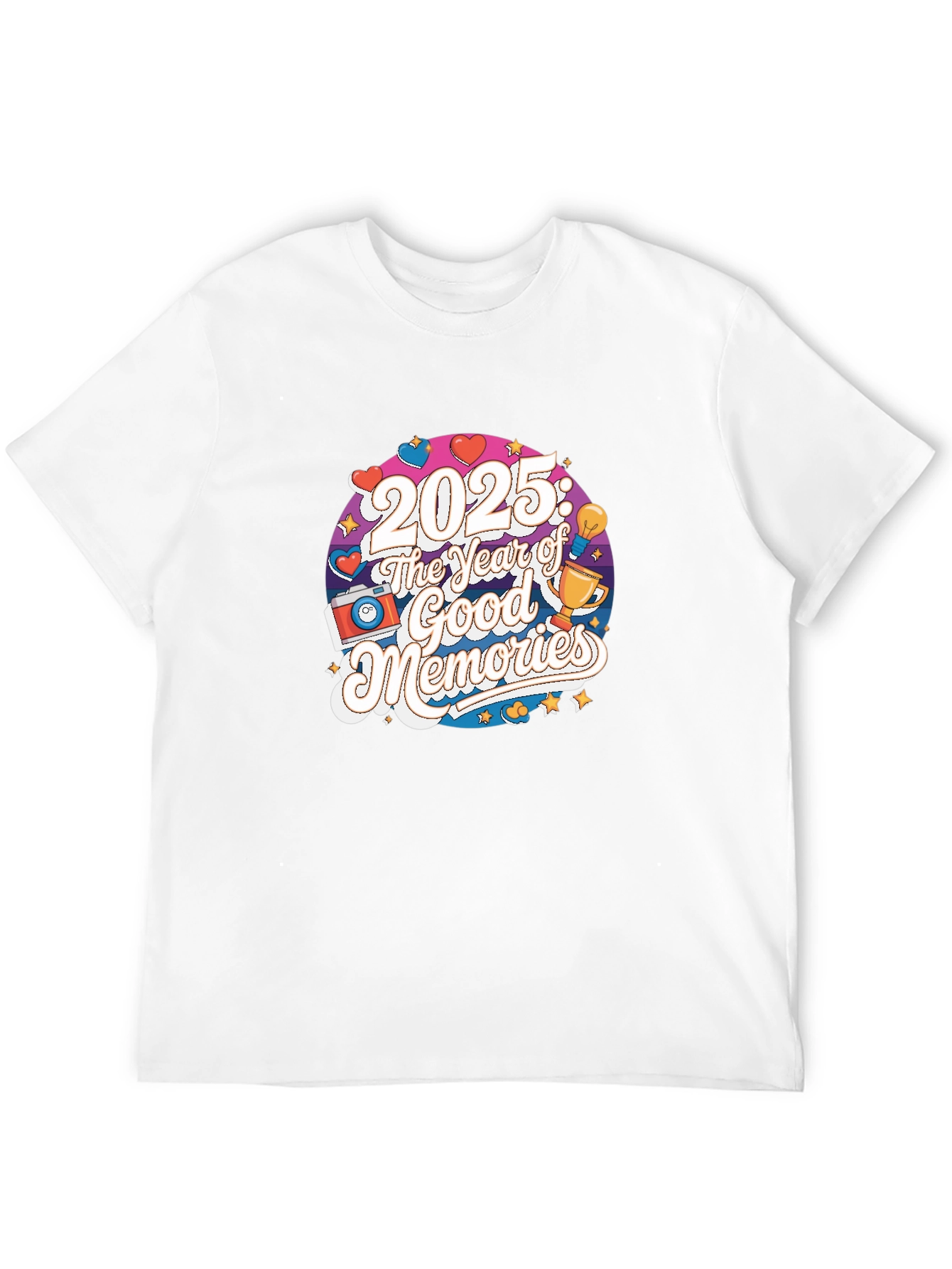 2025: The Year of Good Memories Black T-Shirt