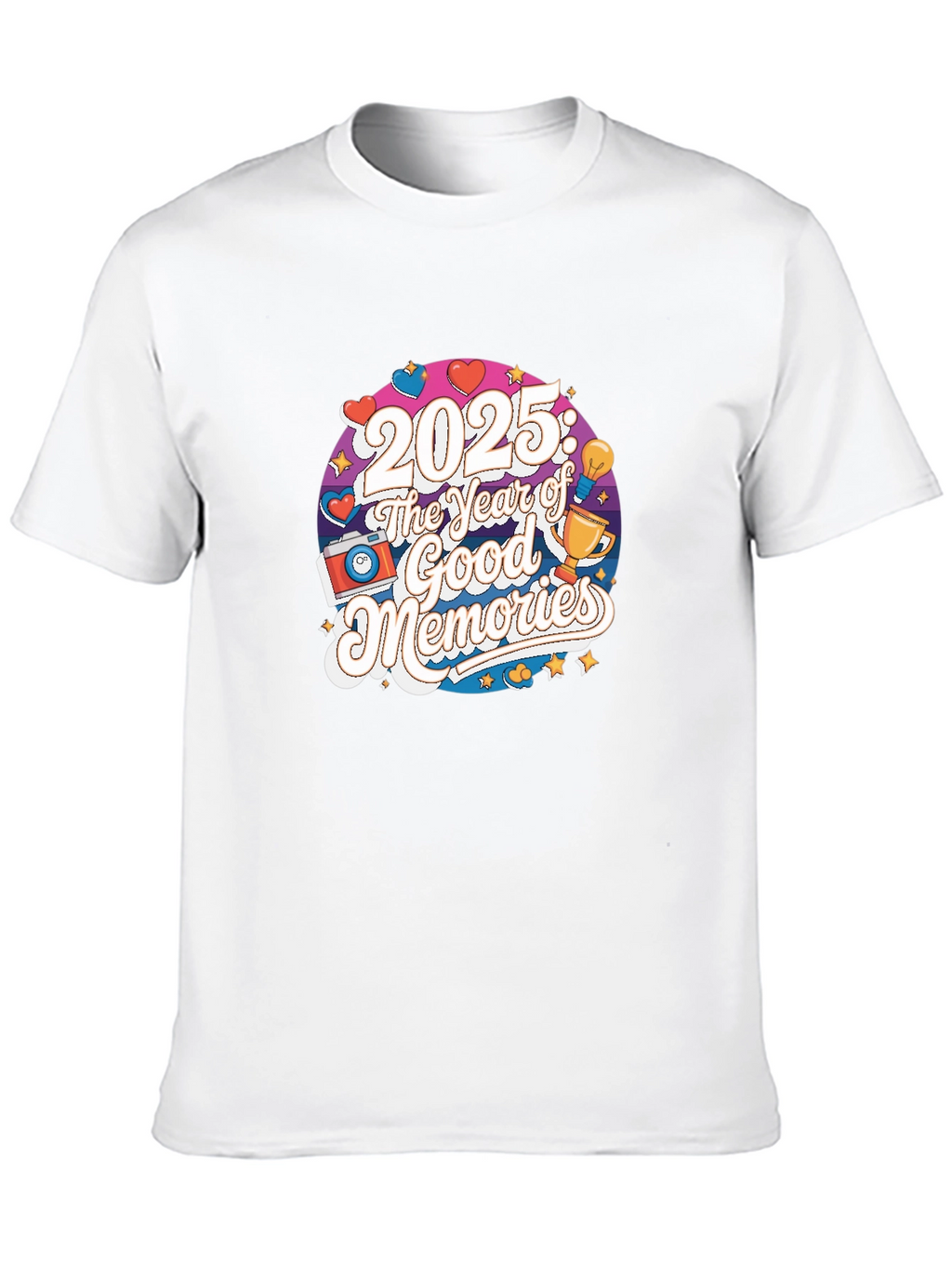 2025: The Year of Good Memories Black T-Shirt
