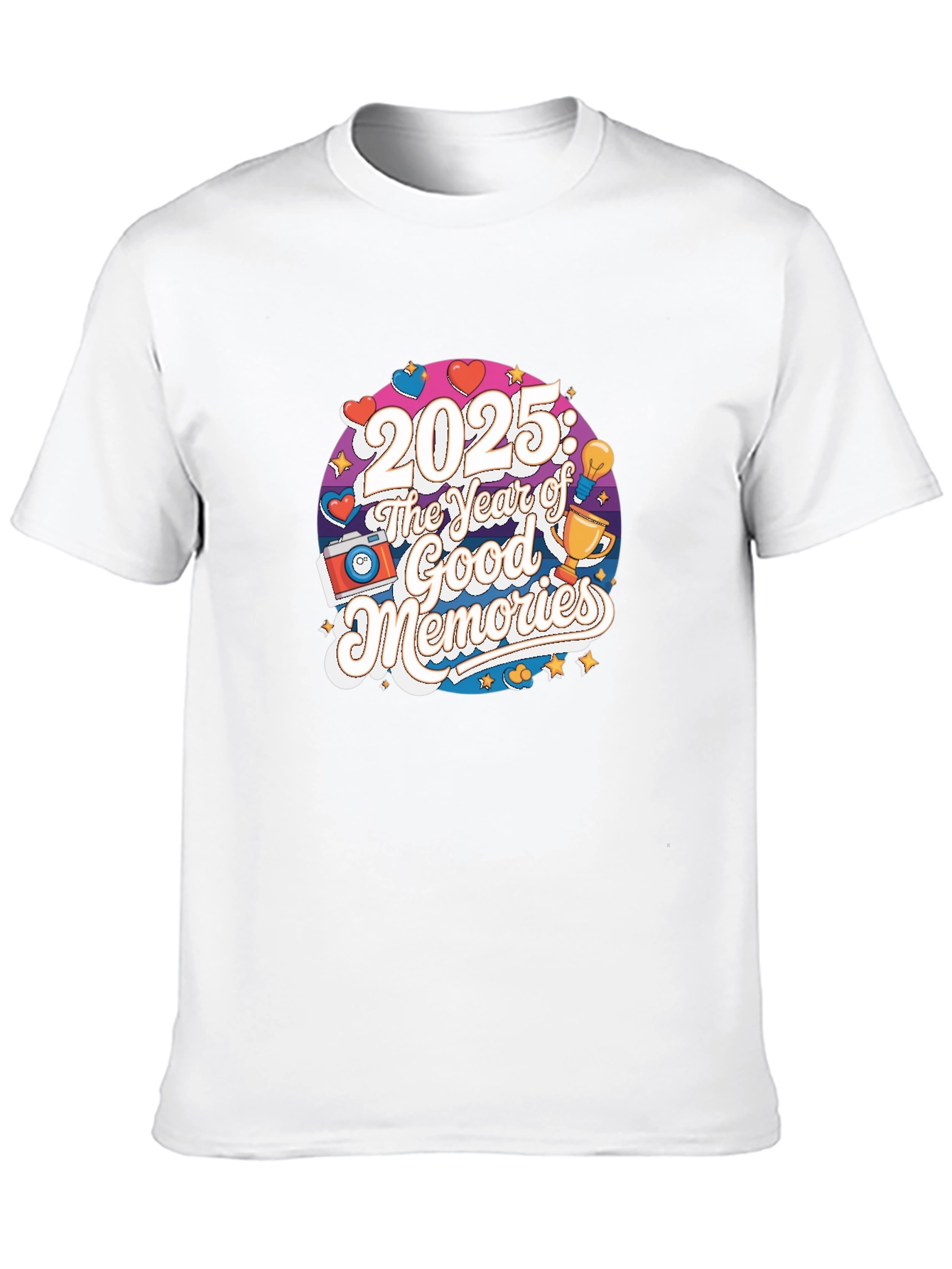 2025: The Year of Good Memories Black T-Shirt