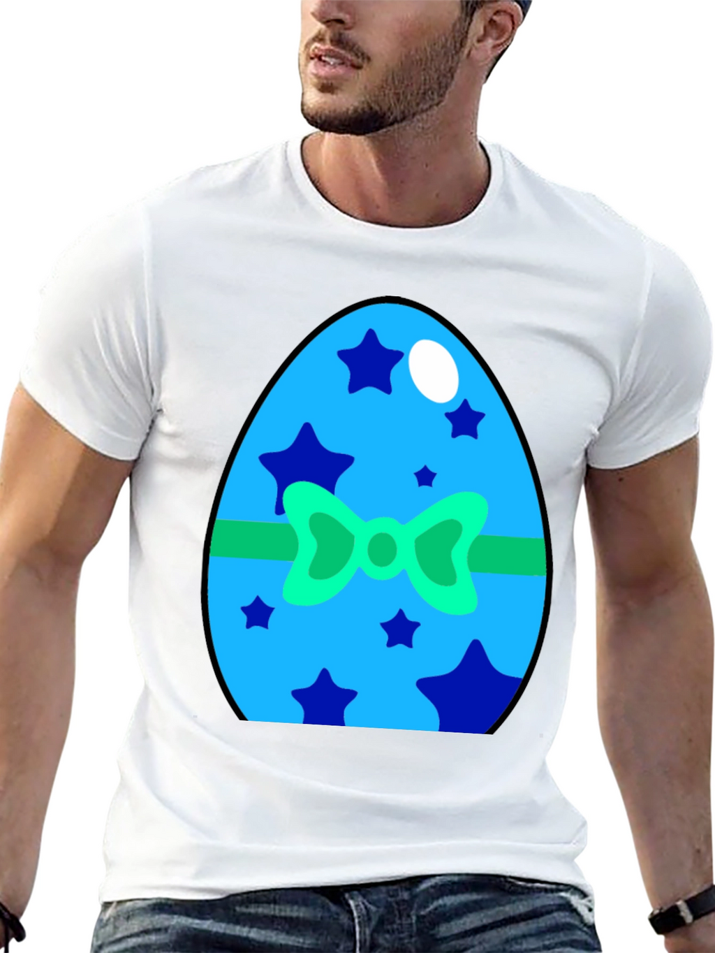 Festive Easter Egg Graphic Tee - Holiday Celebration