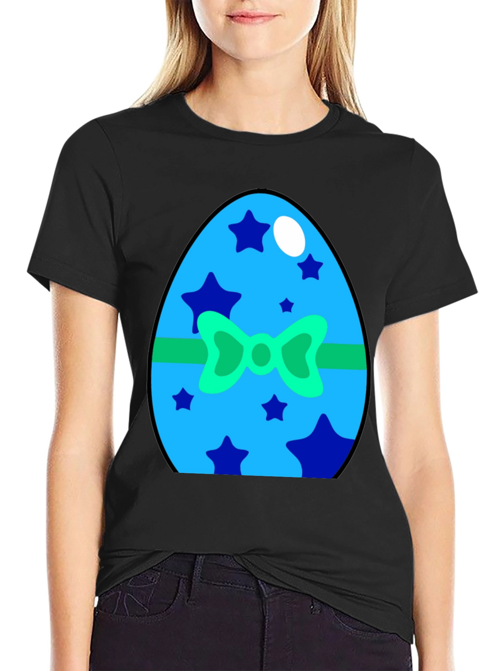 Festive Easter Egg Graphic Tee - Holiday Celebration