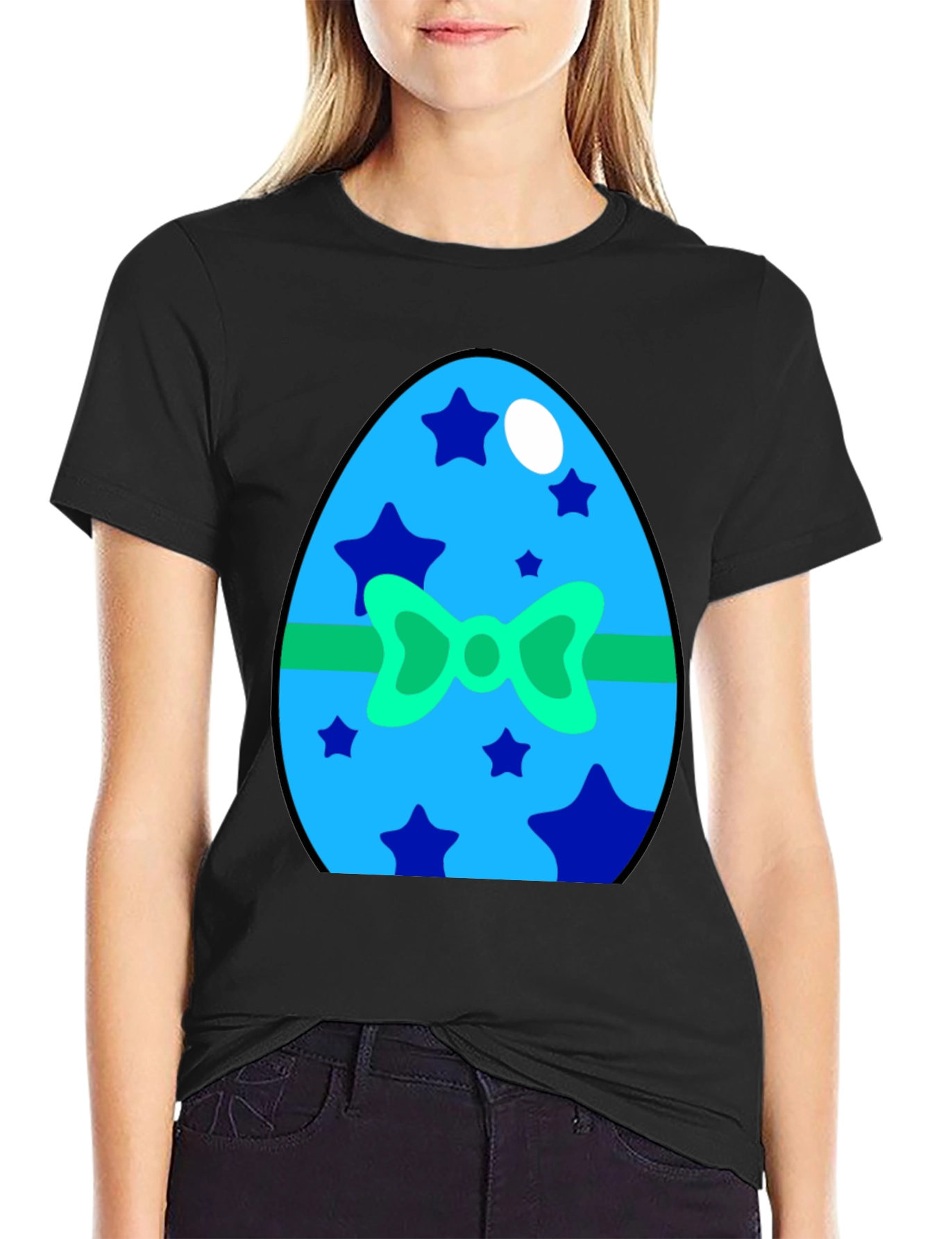 Festive Easter Egg Graphic Tee - Holiday Celebration