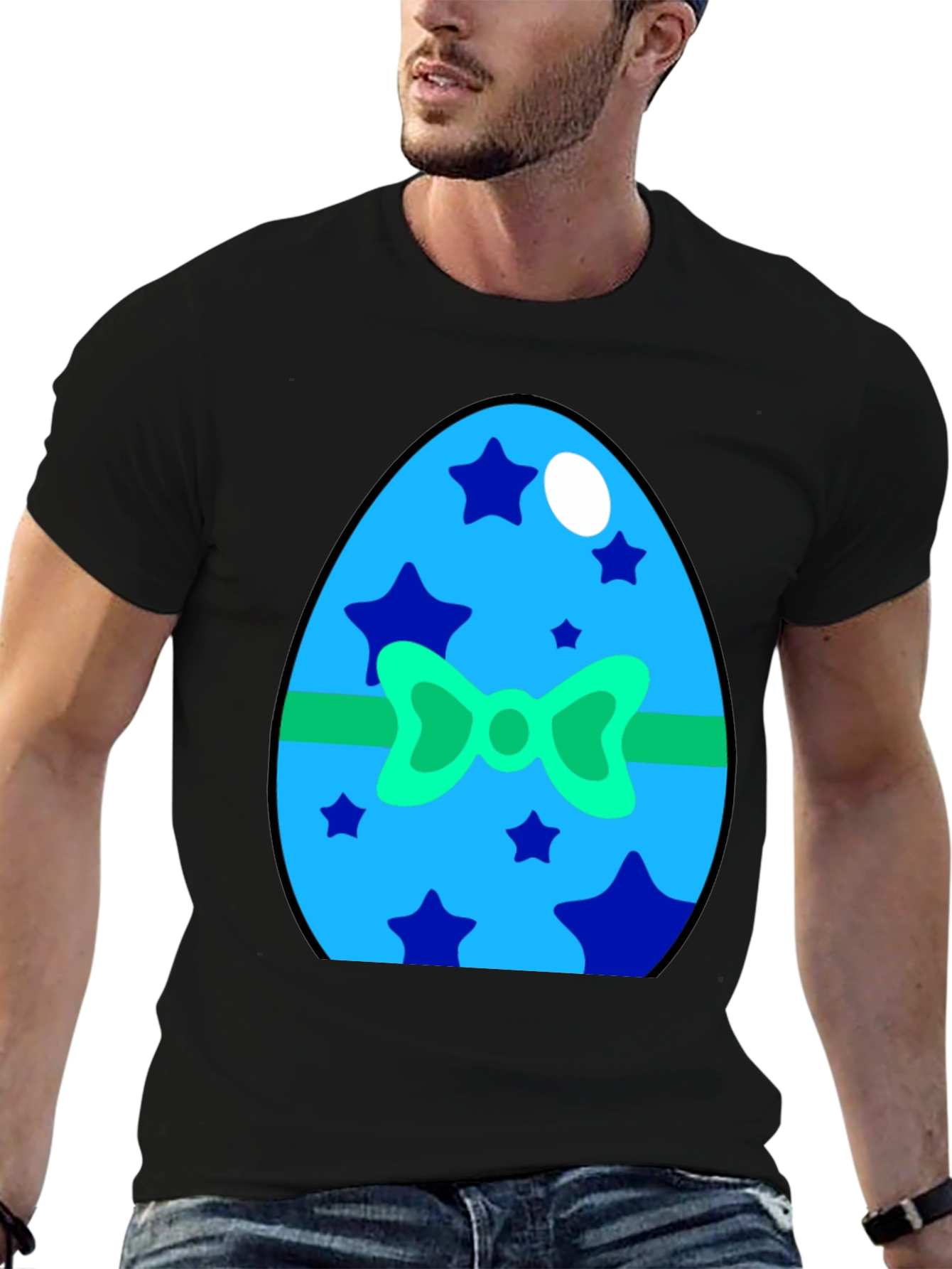 Festive Easter Egg Graphic Tee - Holiday Celebration