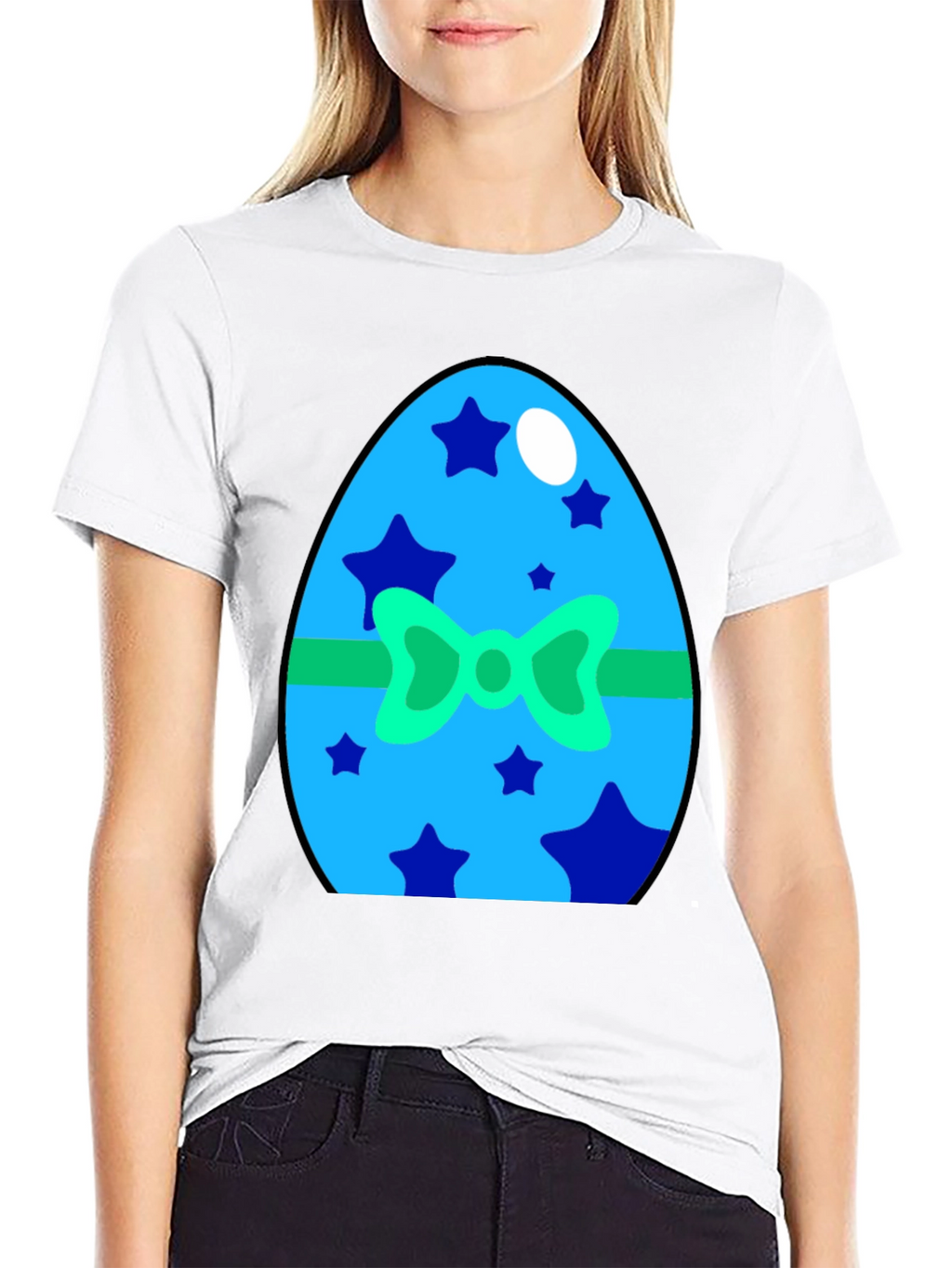 Festive Easter Egg Graphic Tee - Holiday Celebration