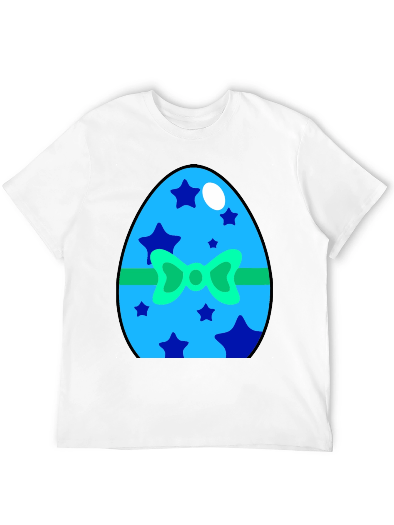 Festive Easter Egg Graphic Tee - Holiday Celebration