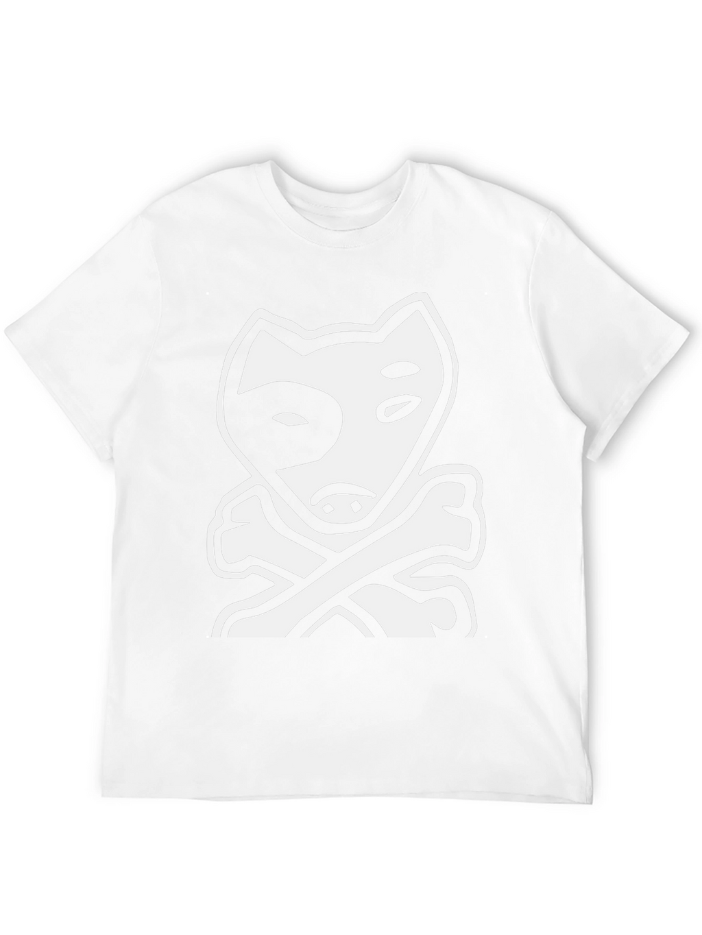 Dog & Bones Graphic Tee - Cool Black T-Shirt