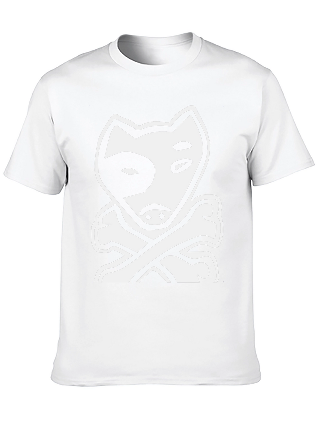 Dog & Bones Graphic Tee - Cool Black T-Shirt