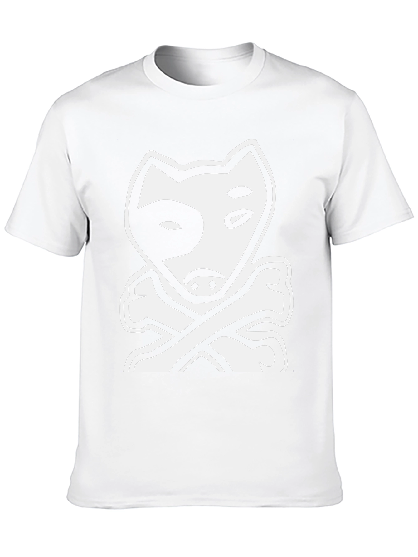 Dog & Bones Graphic Tee - Cool Black T-Shirt