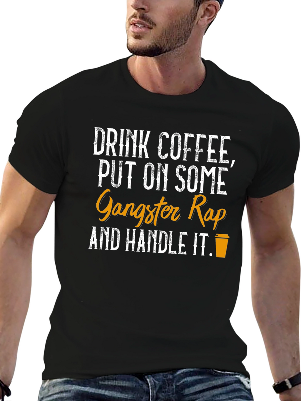 Coffee & Gangster Rap T-Shirt
