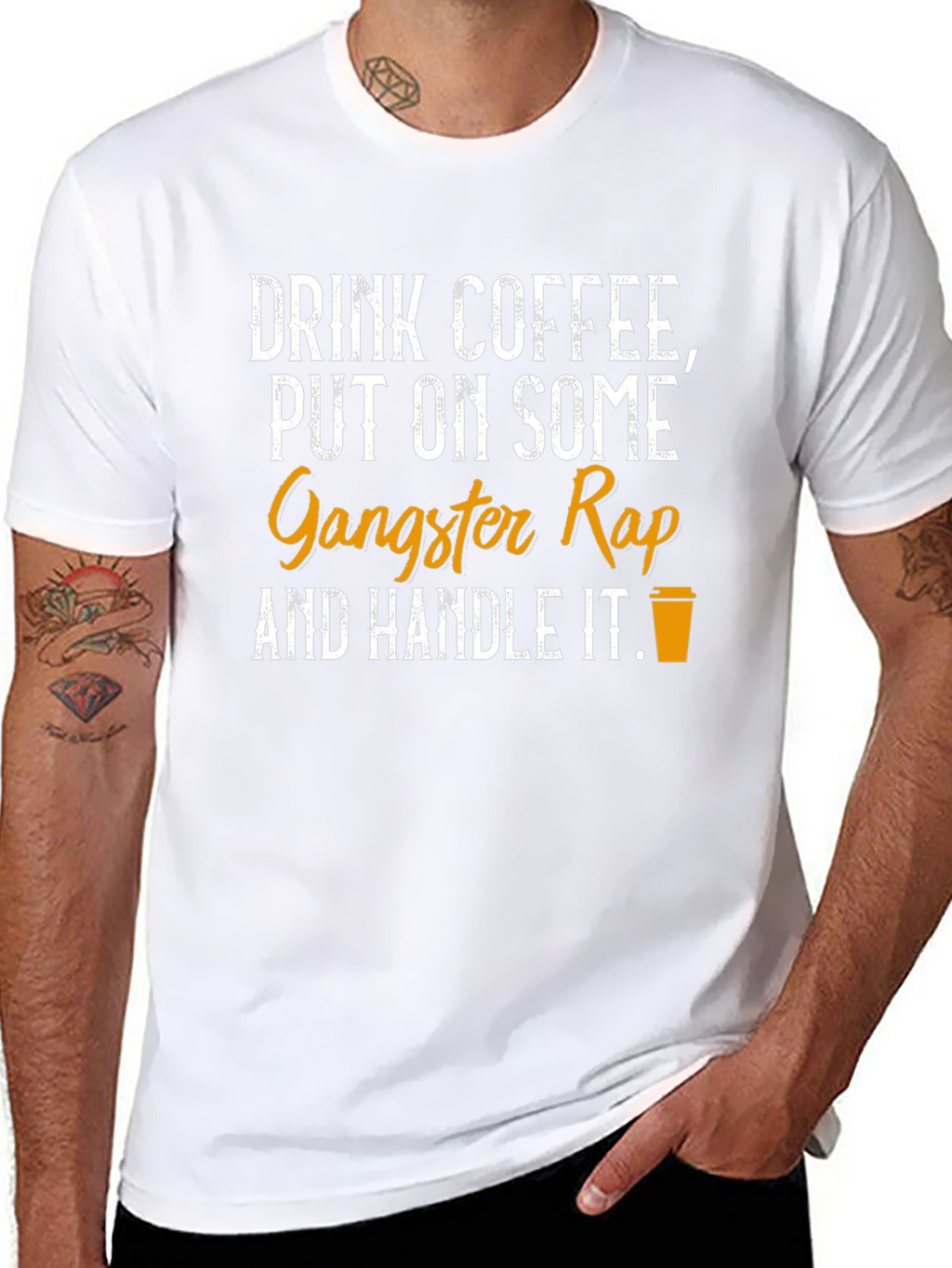 Coffee & Gangster Rap T-Shirt