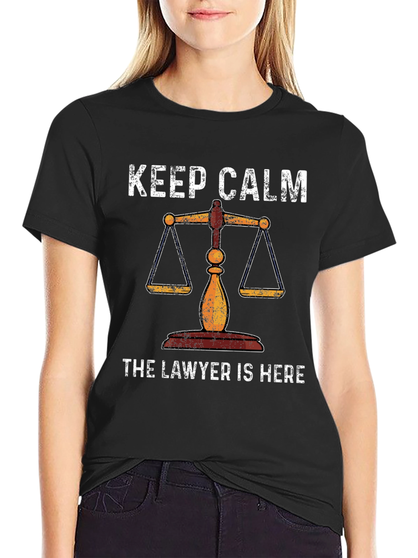 Keep Calm Lawyer T-Shirt - Scales of Justice Tee