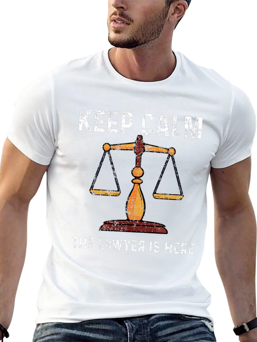Keep Calm Lawyer T-Shirt - Scales of Justice Tee