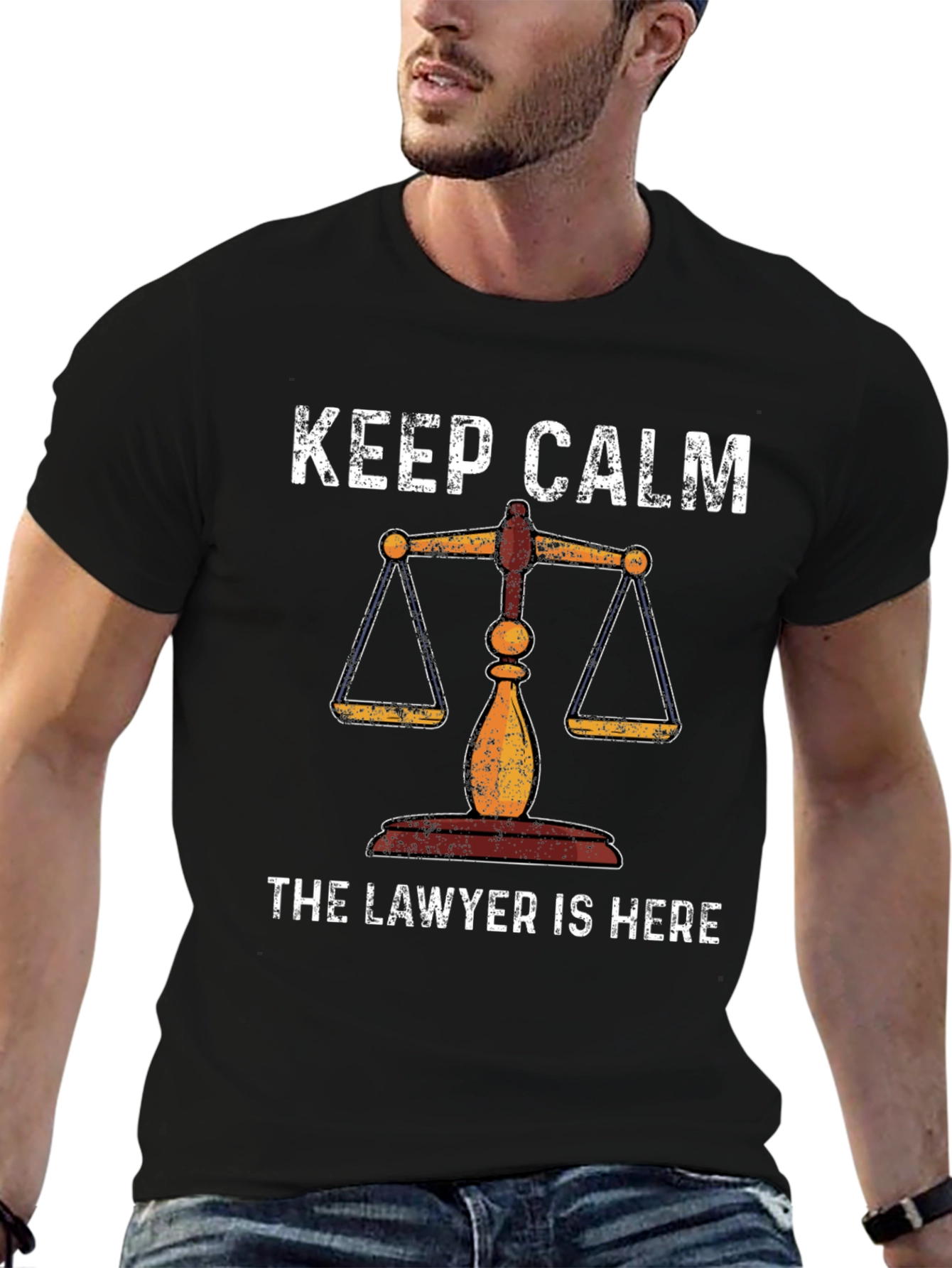 Keep Calm Lawyer T-Shirt - Scales of Justice Tee
