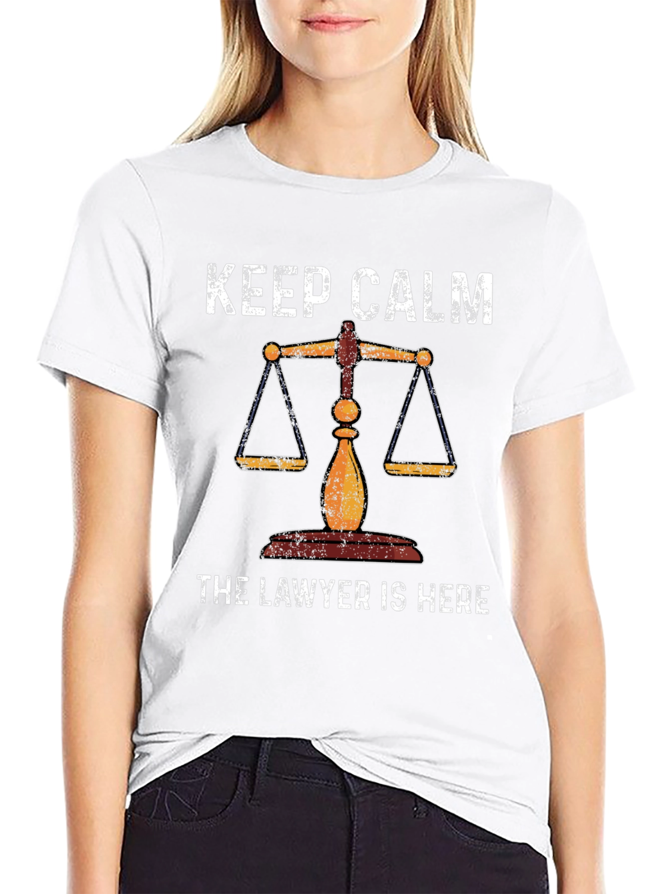 Keep Calm Lawyer T-Shirt - Scales of Justice Tee