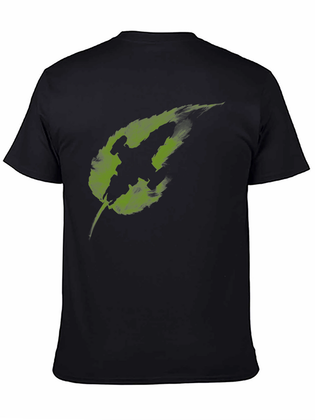 Leaf Fighter Graphic Tee - Black Cotton Blend