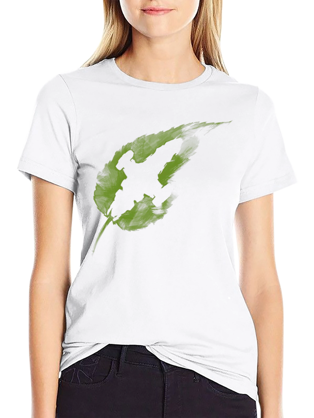 Leaf Fighter Graphic Tee - Black Cotton Blend